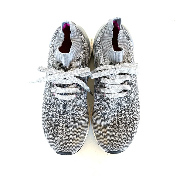 ADIDAS Ultra Boost Uncaged Sneakers Primeknit Upper Pixelated Gray Women’s 9.5 - Picture 9 of 13
